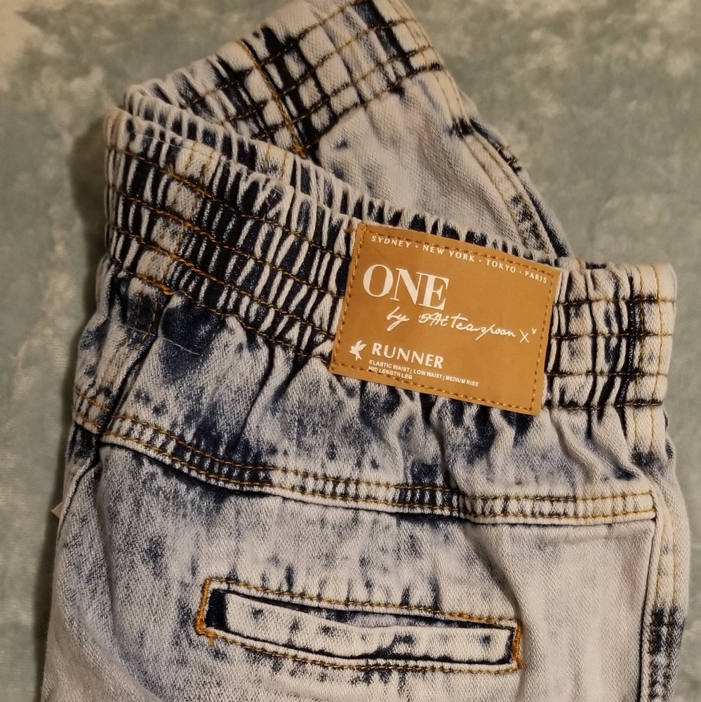 One Teaspoon denim runner shorts